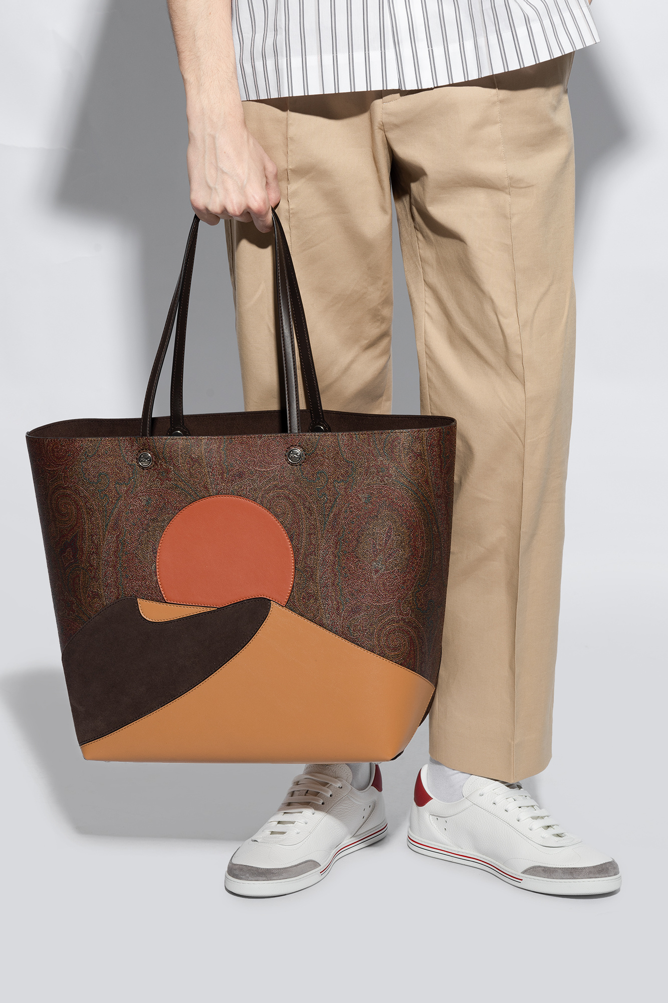 anrealage porter oversize waist bag - SchaferandweinerShops Spain - Brown  Printed shopper bag Etro